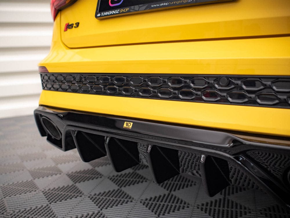 Maxton Design Gloss Black Rear Valance Audi RS3 8Y 2020- Maxton Design SR