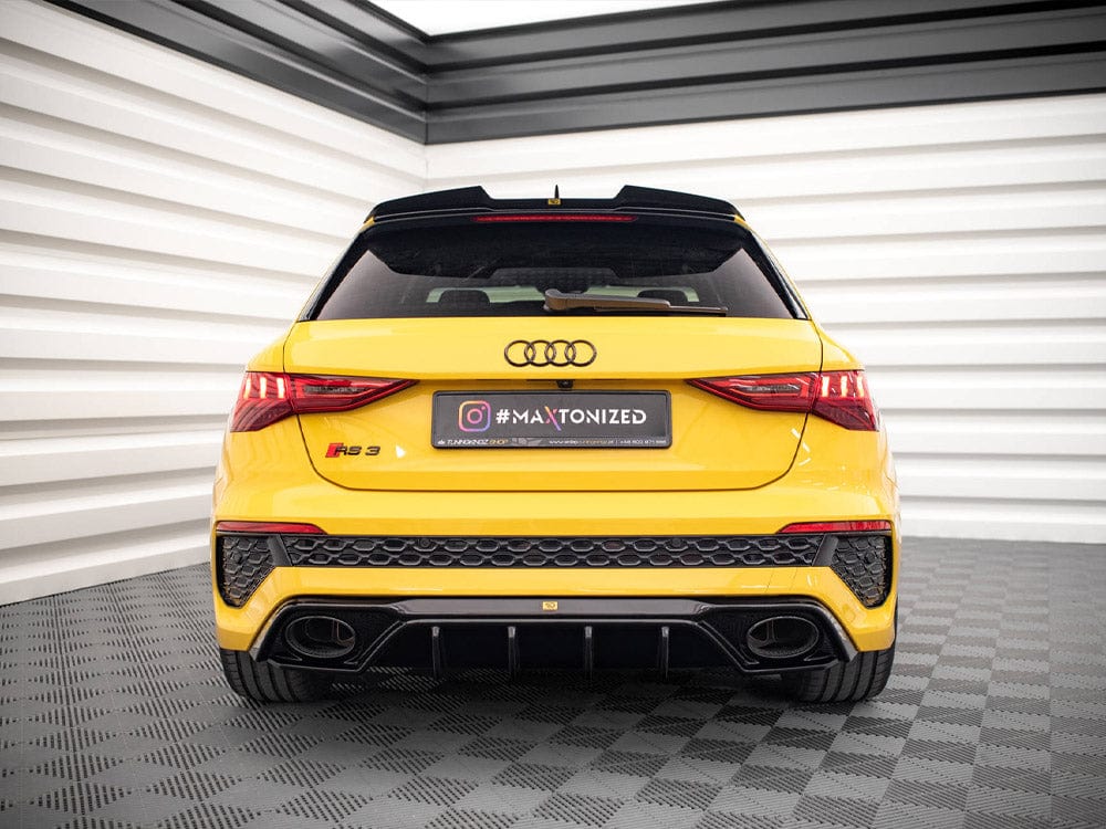 Maxton Design Gloss Black Rear Valance Audi RS3 8Y 2020- Maxton Design SR