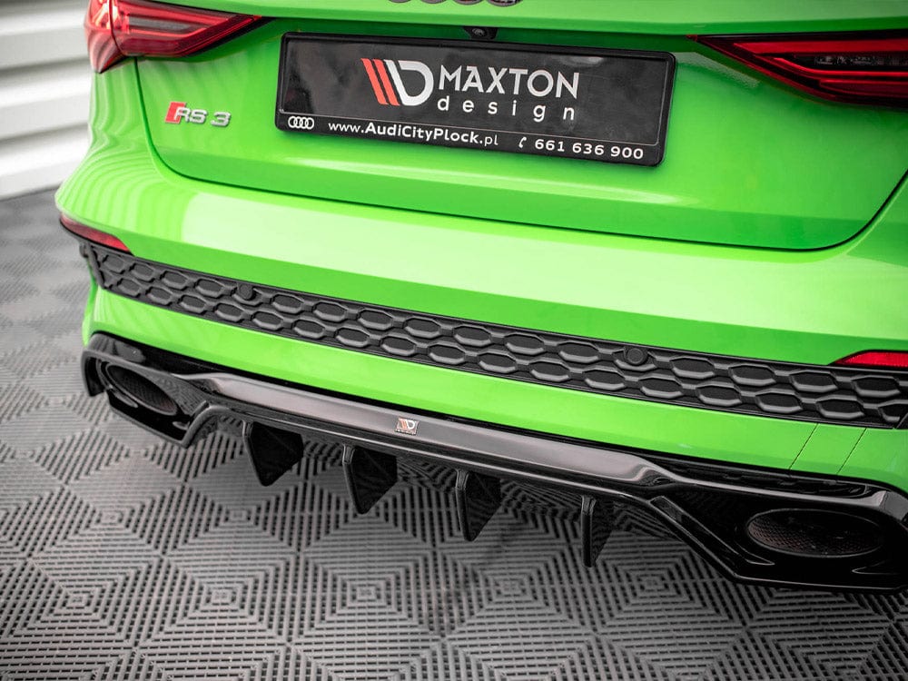 Maxton Design Gloss Black Rear Valance Audi RS3 8Y 2020- Maxton Design SR