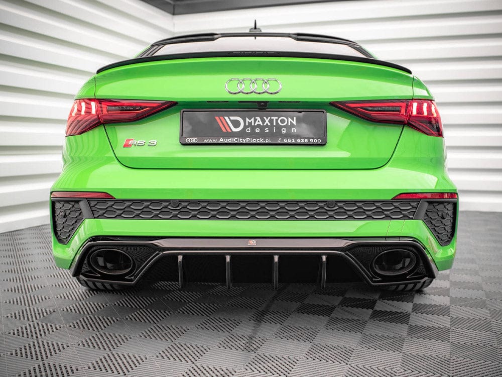 Maxton Design Gloss Black Rear Valance Audi RS3 8Y 2020- Maxton Design SR