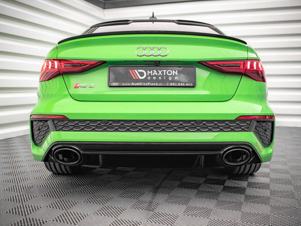 Maxton Design Gloss Black Rear Valance Audi RS3 8Y 2020- Maxton Design SR