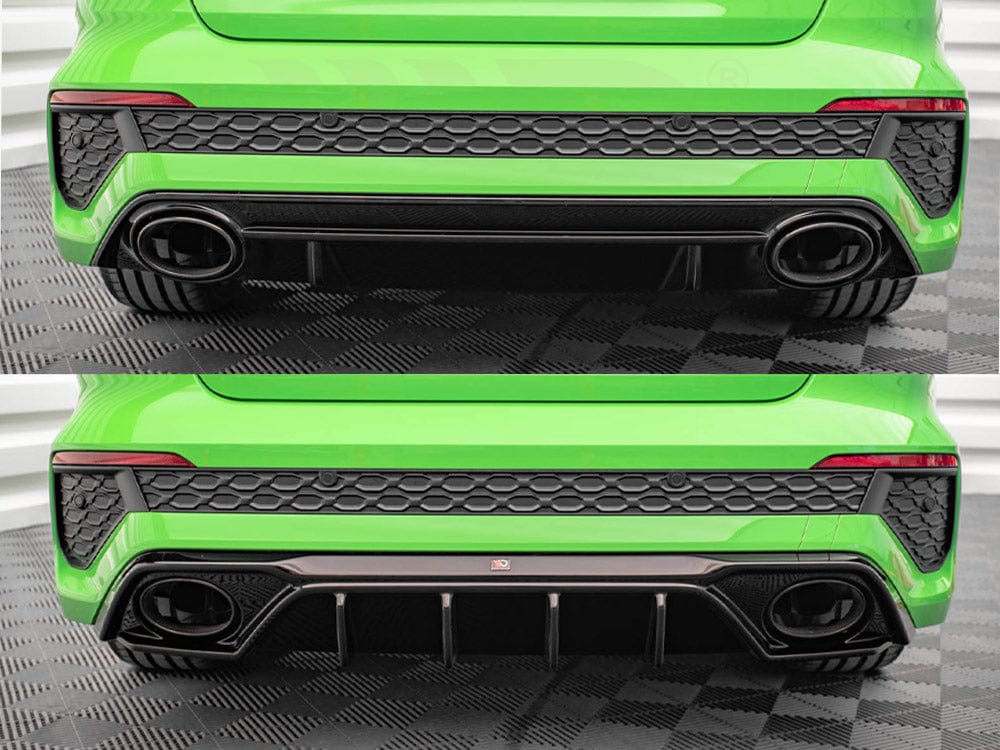 Maxton Design Gloss Black Rear Valance Audi RS3 8Y 2020- Maxton Design SR