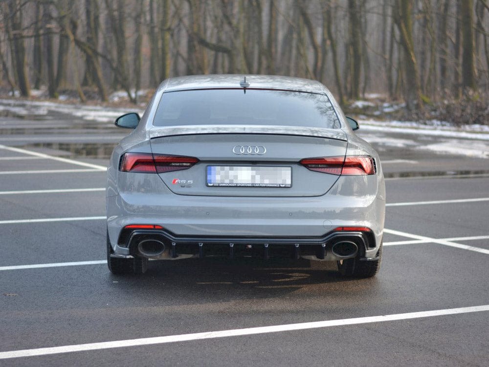 Maxton Design Gloss Black Rear Valance Audi RS5 F5 Coupe / Sportback 2017- Maxton Design SR