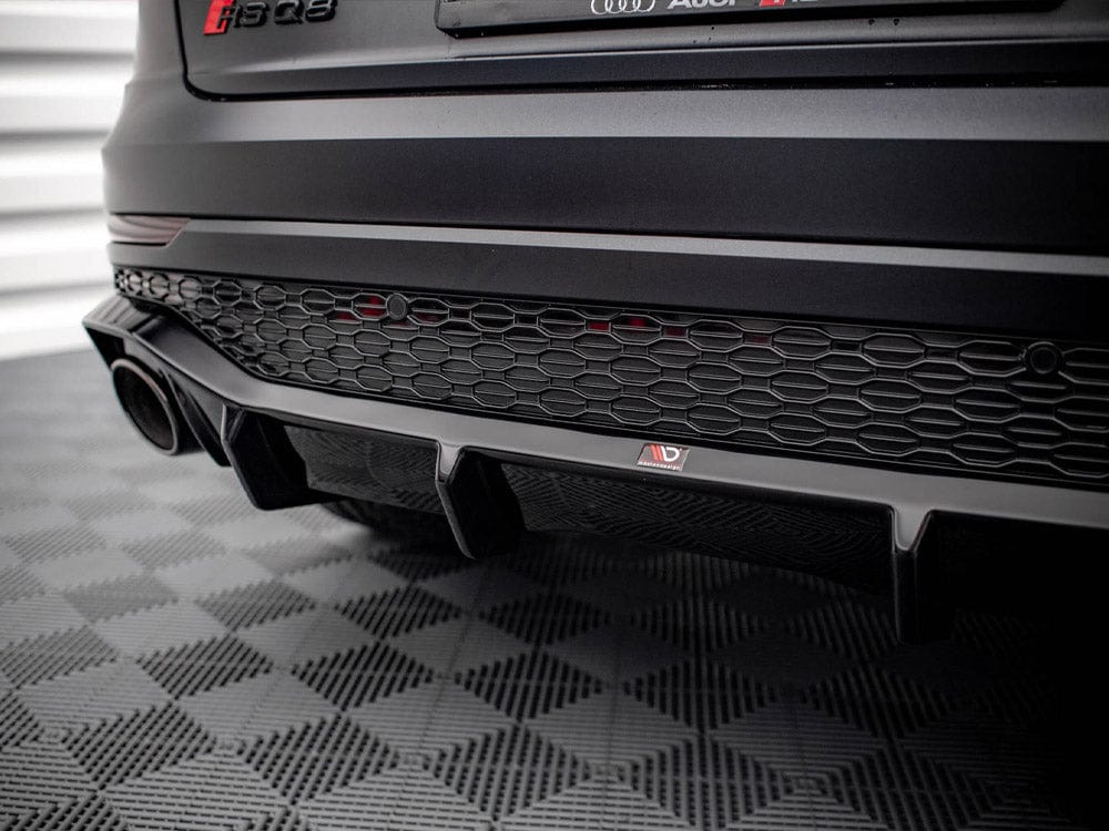 Maxton Design Gloss Black Rear Valance Audi RSQ8 Mk1 Maxton Design SR