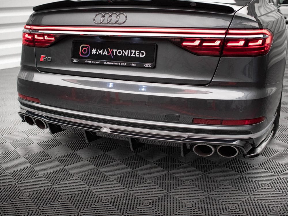 Maxton Design Gloss Black Rear Valance Audi S8 D5 Maxton Design SR