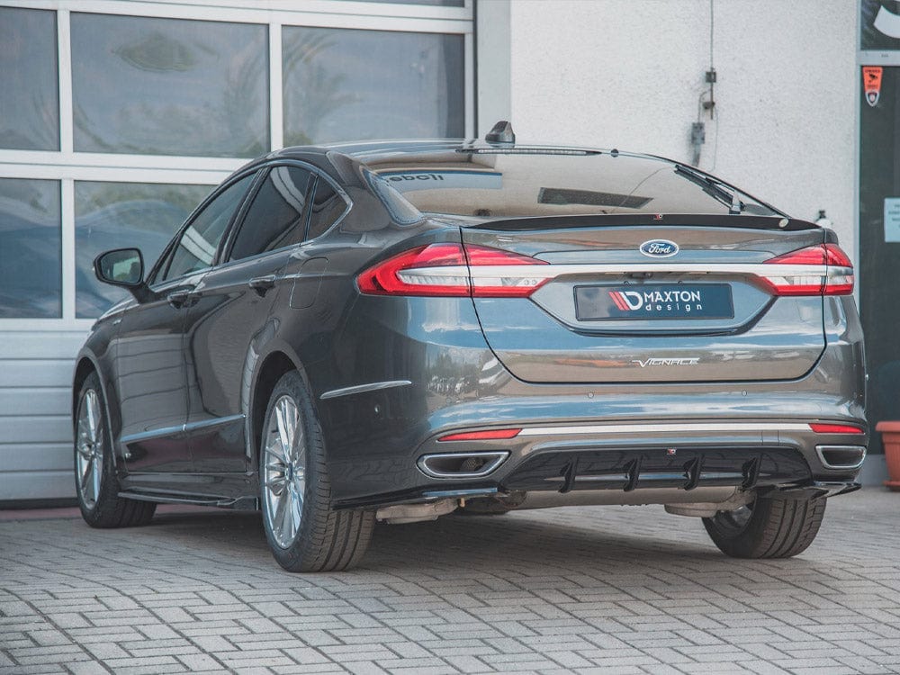 Maxton Design Gloss Black Rear Valance Ford Mondeo Vignale Mk5 Facelift 2019- Maxton Design SR
