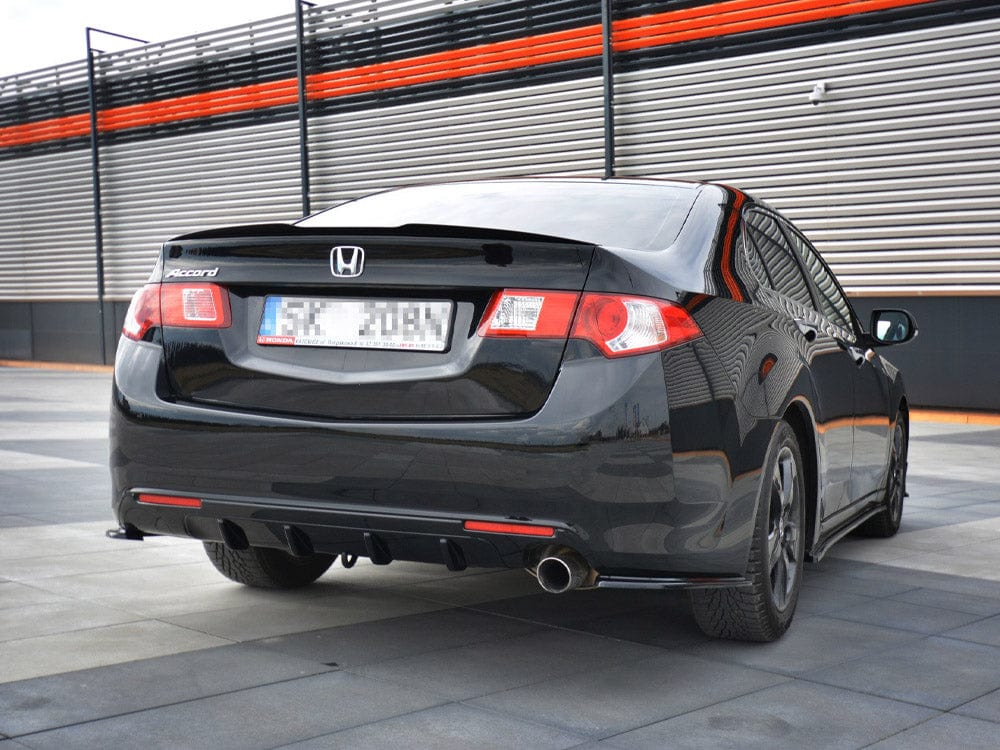 Maxton Design Gloss Black Rear Valance Honda Accord MK8 (Cu-series) Pre-facelift Sedan 2008-2011 Maxton Design SR