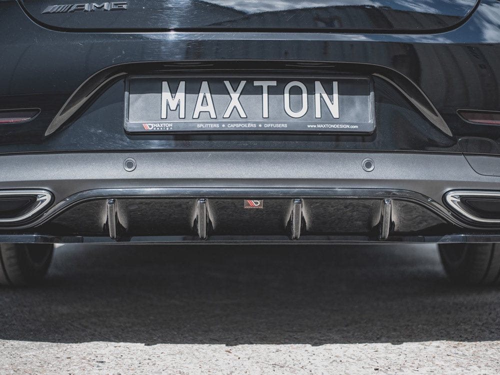 Maxton Design Gloss Black Rear Valance Mercedes-benz CLS AMG Line C257 2018-2021 Maxton Design SR