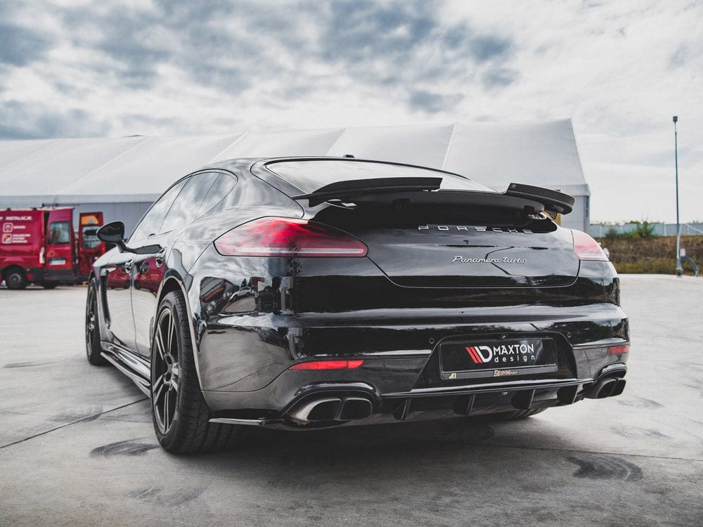Maxton Design Gloss Black Rear Valance Porsche Panamera Turbo 970 Facelift 2013-2016 Maxton Design SR