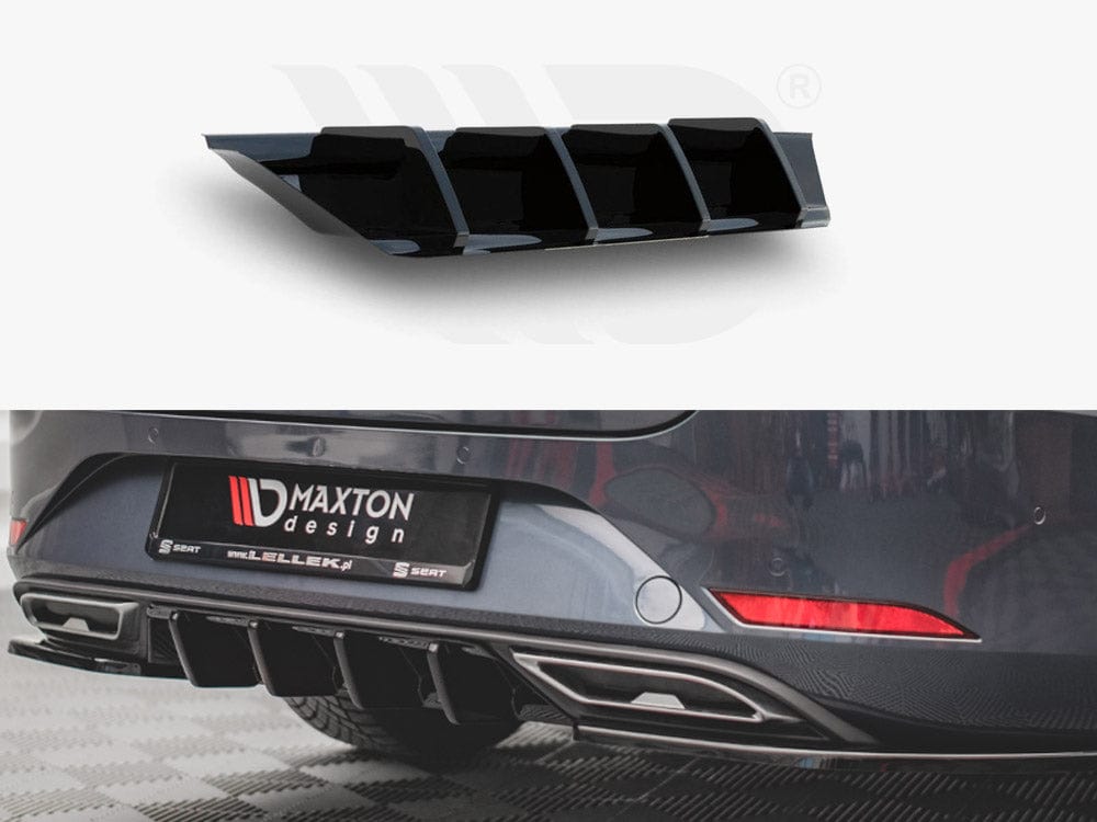 Maxton Design Gloss Black Rear Valance Seat Leon FR ST Mk4 2020- Maxton Design SR