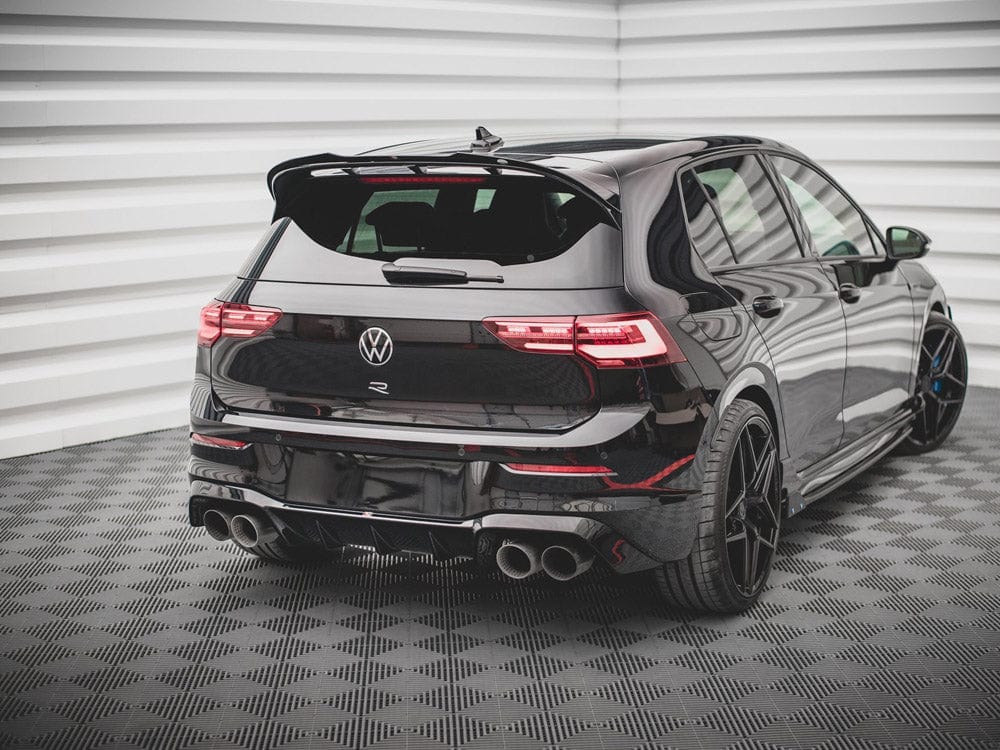 Maxton Design Gloss Black Rear Valance V.1 Volkswagen Golf R MK8 2020- Maxton Design SR