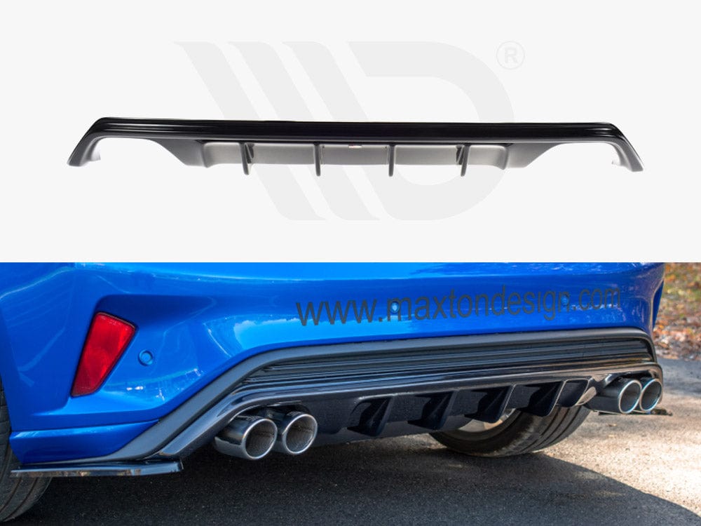 Maxton Design Gloss Black Rear Valance V.2 Ford Focus Mk4 ST-Line Maxton Design SR