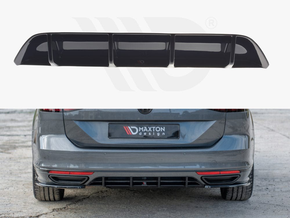 Maxton Design Gloss Black Rear Valance VW Passat R-Line B8 2015-19 Maxton Design SR