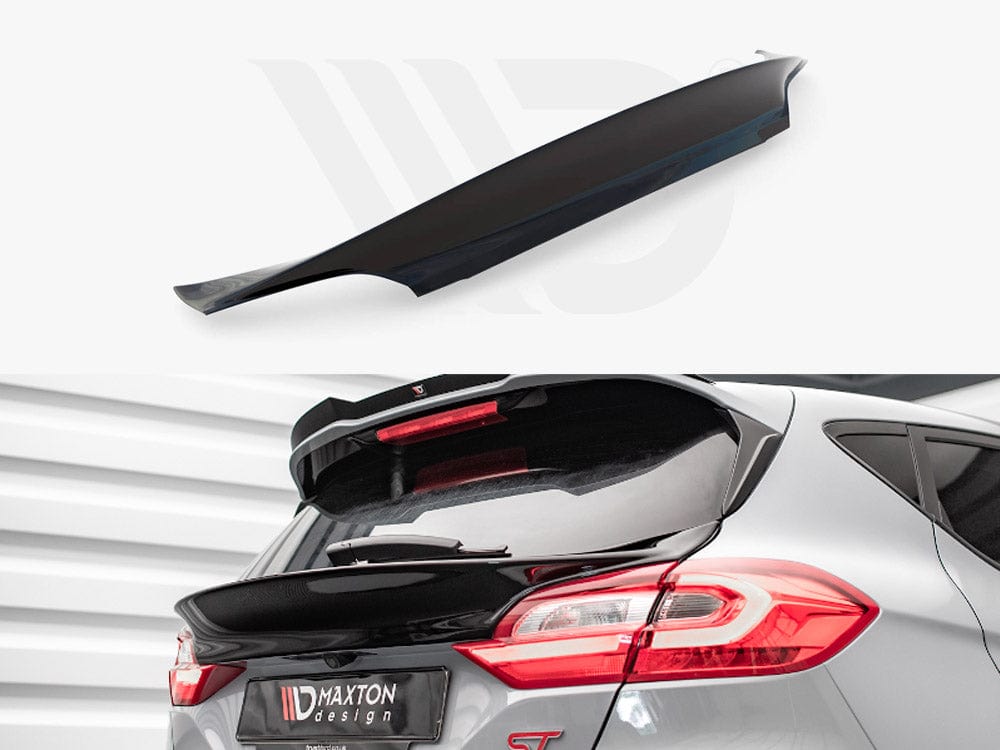 Maxton Design Gloss Black Rear Window Extension Ford Fiesta Mk8 Standard / ST / ST-Line Maxton Design SR