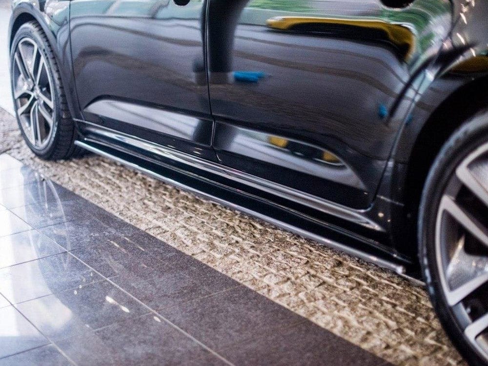 Maxton Design Gloss Black / Red Side Skirts Diffusers Renault Talisman Maxton Design SR