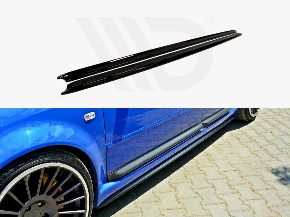Maxton Design Gloss Black Side Skirts Diffusers Audi RS6 C5 Maxton Design SR