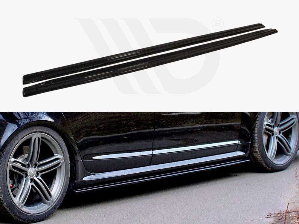 Maxton Design Gloss Black Side Skirts Diffusers Audi RS6 C6 Maxton Design SR