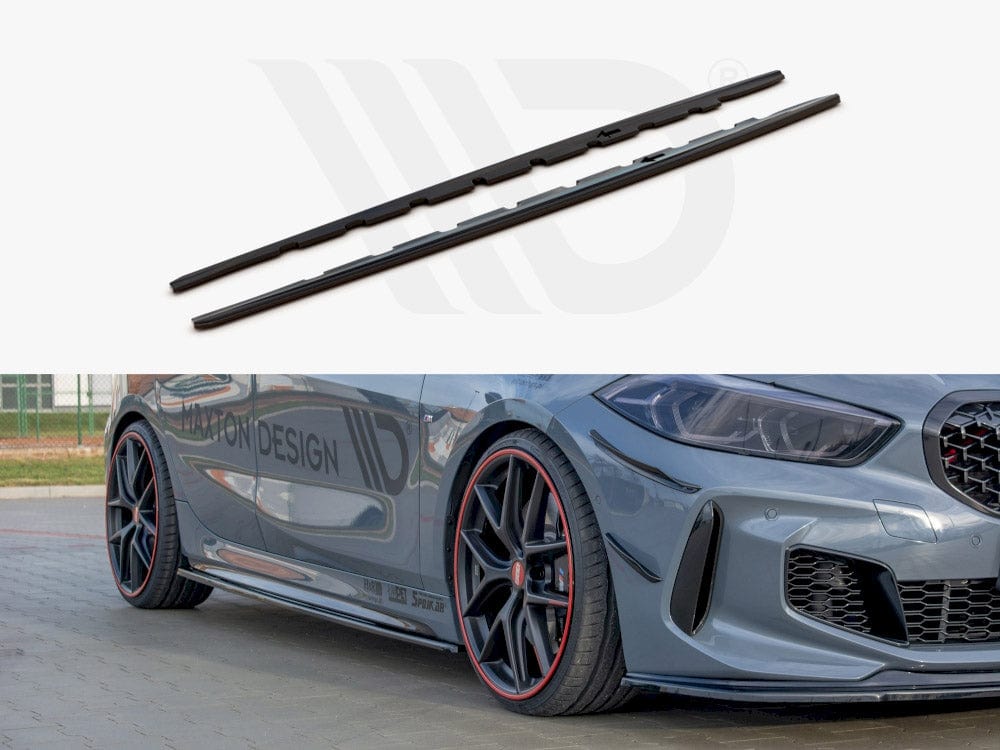 Maxton Design Gloss Black Side Skirts Diffusers Bmw 1 Series F40 M135I / M-sport 2019- Maxton Design SR