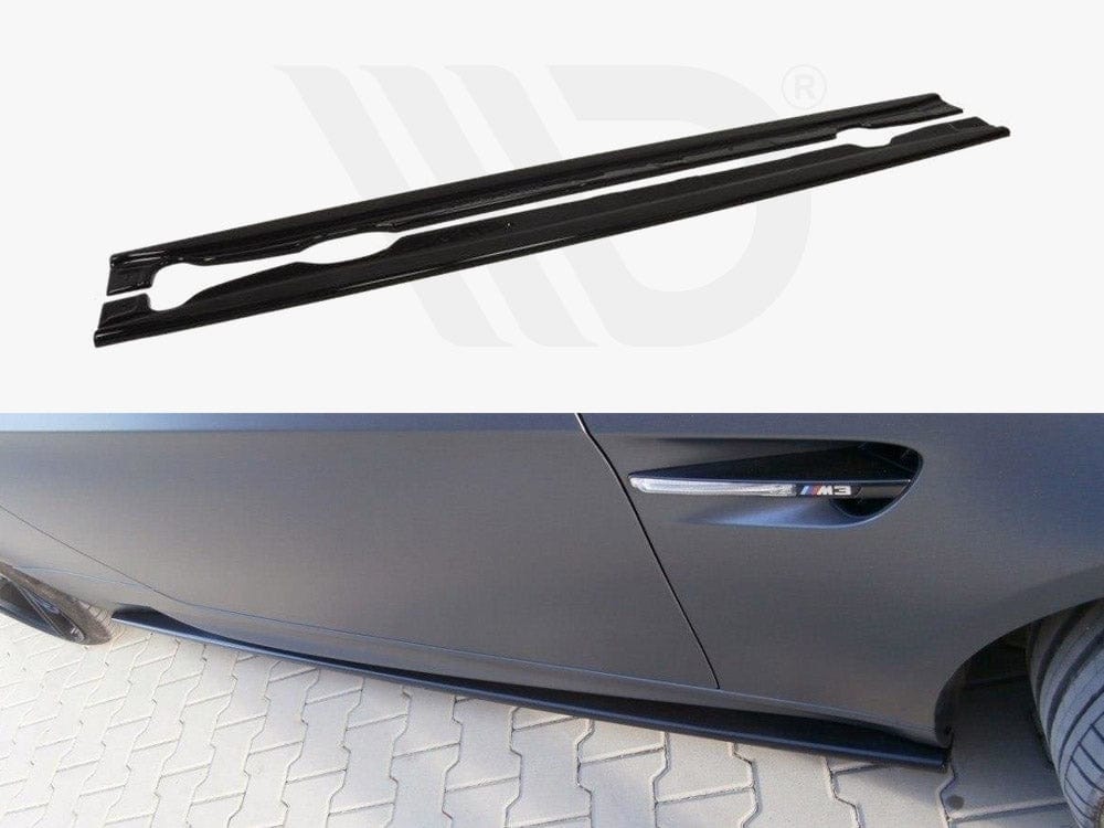 Maxton Design Gloss Black Side Skirts Diffusers Bmw M3 E92 / E93 2007-2013 Maxton Design SR