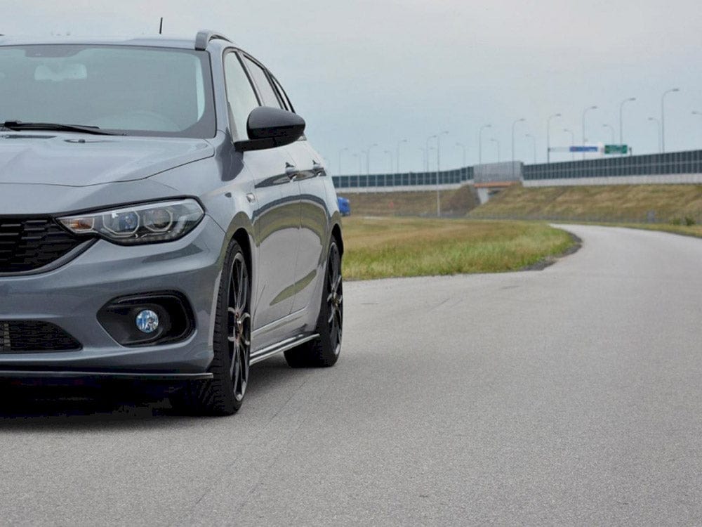 Maxton Design Gloss Black Side Skirts Diffusers Fiat TIPO Station Wagon S-design 2016-UP Maxton Design SR