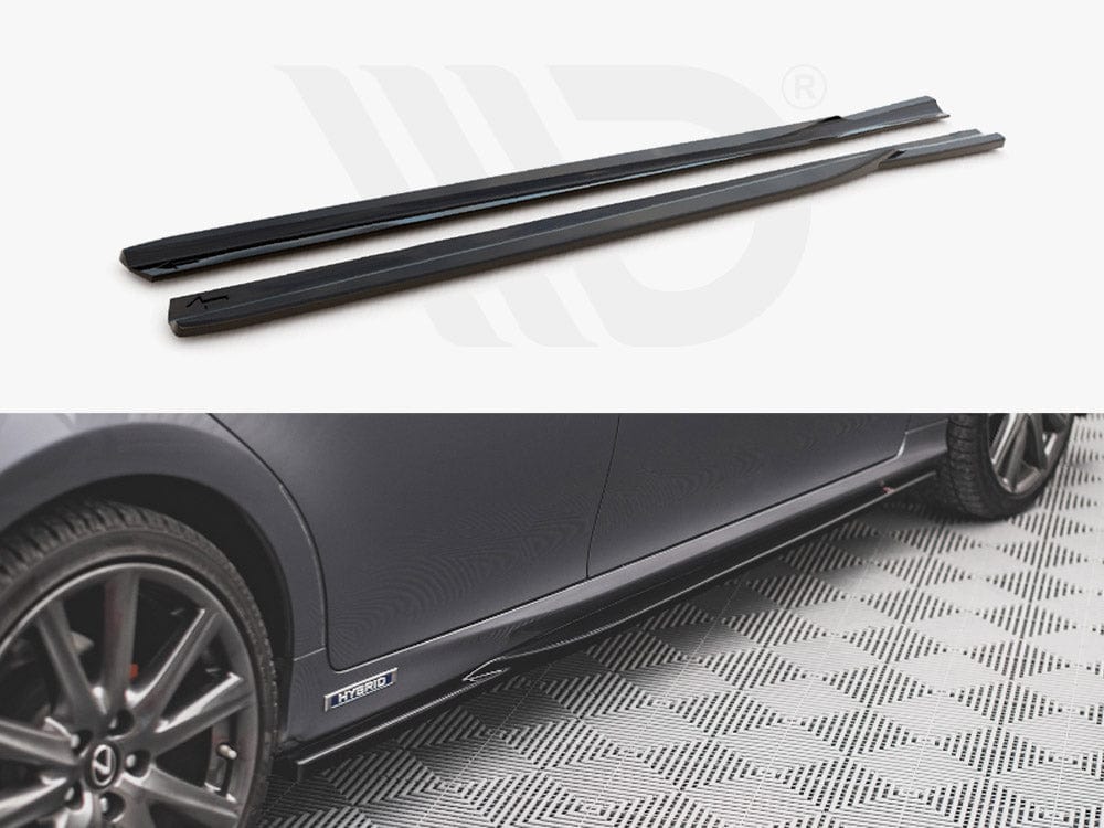 Maxton Design Gloss Black Side Skirts Diffusers Lexus GS F Sport MK4(L10) 2012-2015 Maxton Design SR