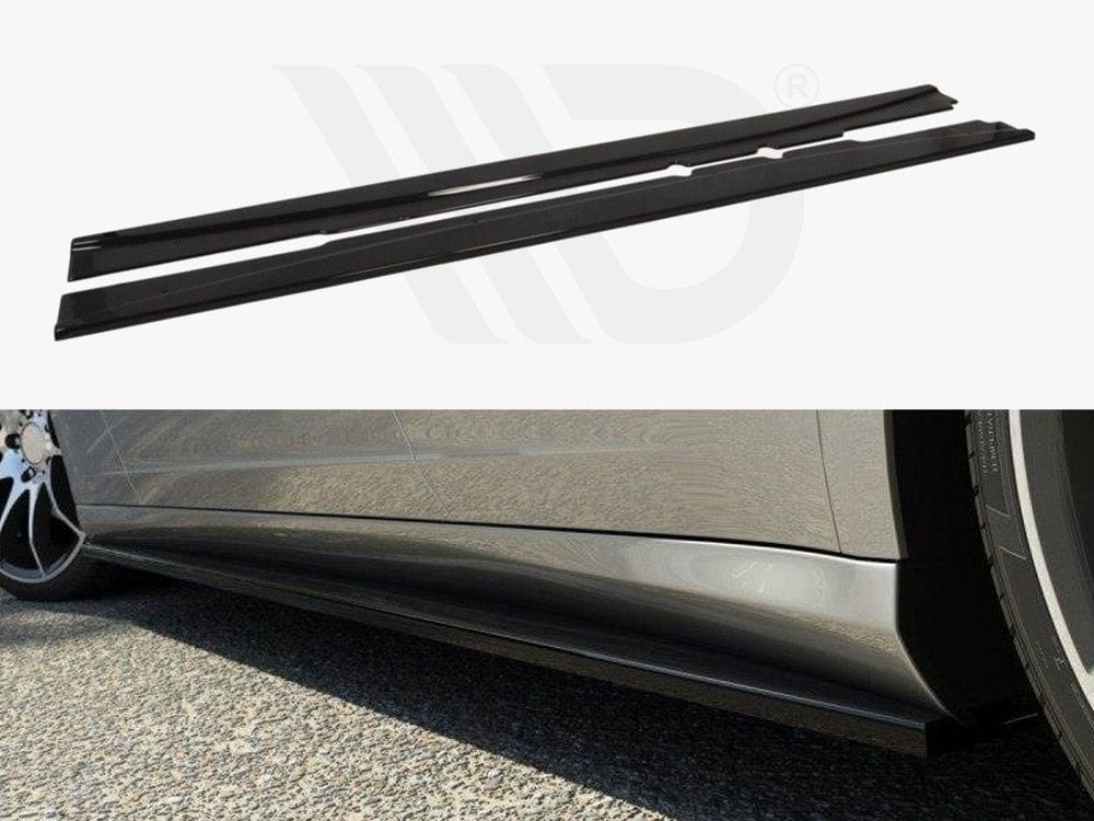 Maxton Design Gloss Black Side Skirts Diffusers Mercedes CLS C219 Maxton Design SR