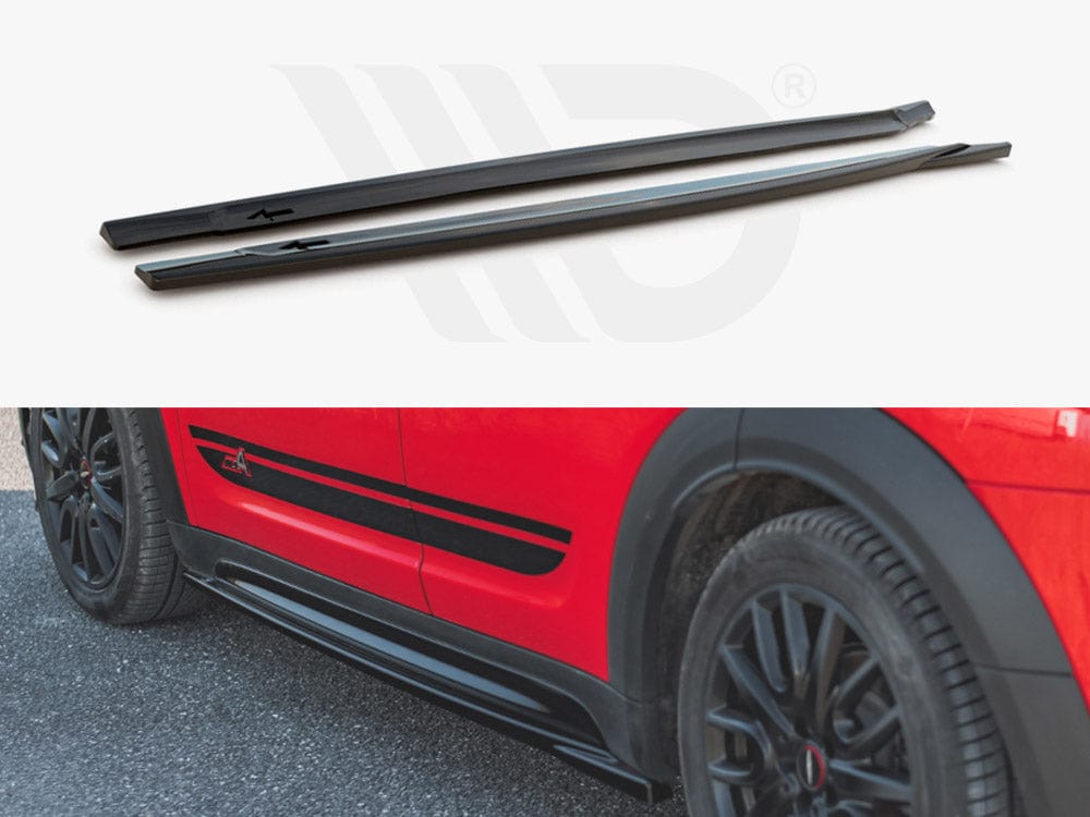 Maxton Design Gloss Black Side Skirts Diffusers Mini Countryman MK2 F60 JCW 2020- Maxton Design SR