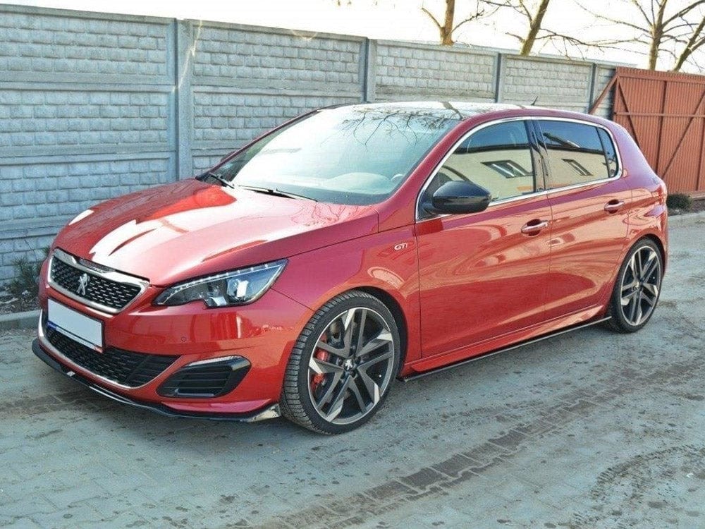 Maxton Design Gloss Black Side Skirts Diffusers Peugeot 308 II GTI Maxton Design SR