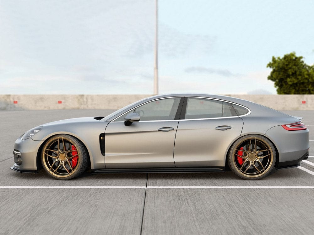 Maxton Design Gloss Black Side Skirts Diffusers Porsche Panamera GTS 971 2019- Maxton Design SR