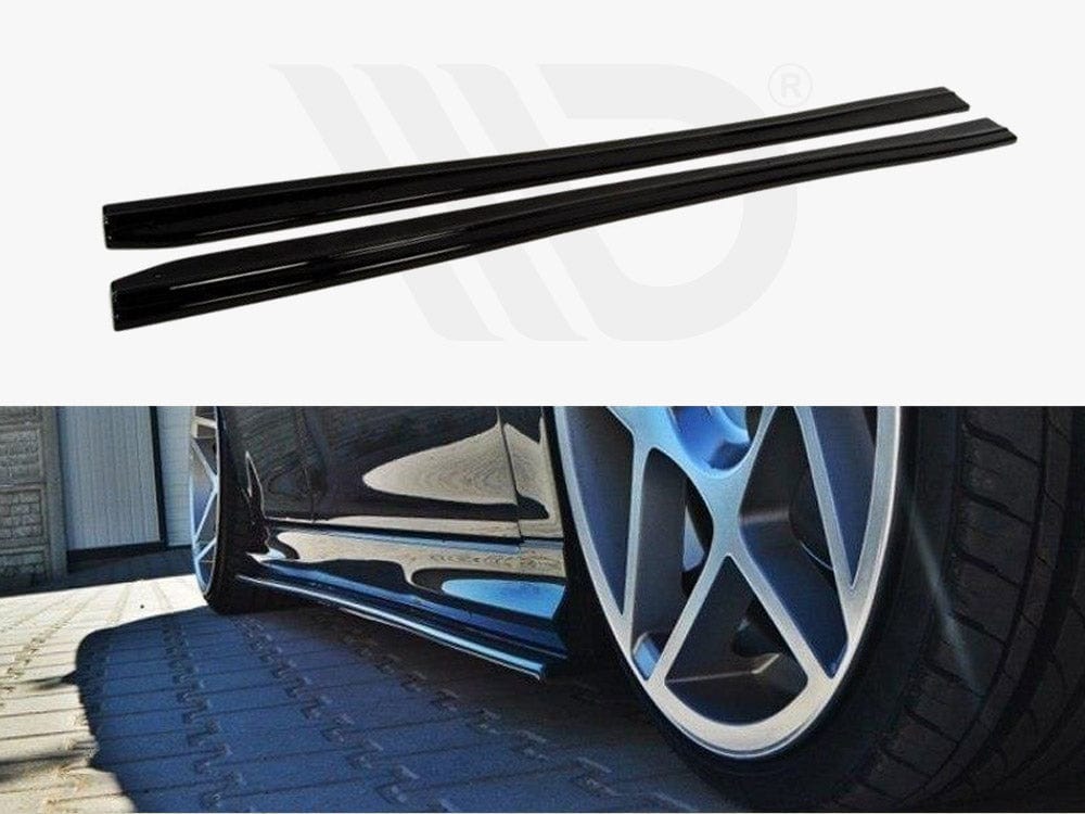 Maxton Design Gloss Black Side Skirts Diffusers SAAB 9-3 Turbo X / Aero Facelift Maxton Design SR