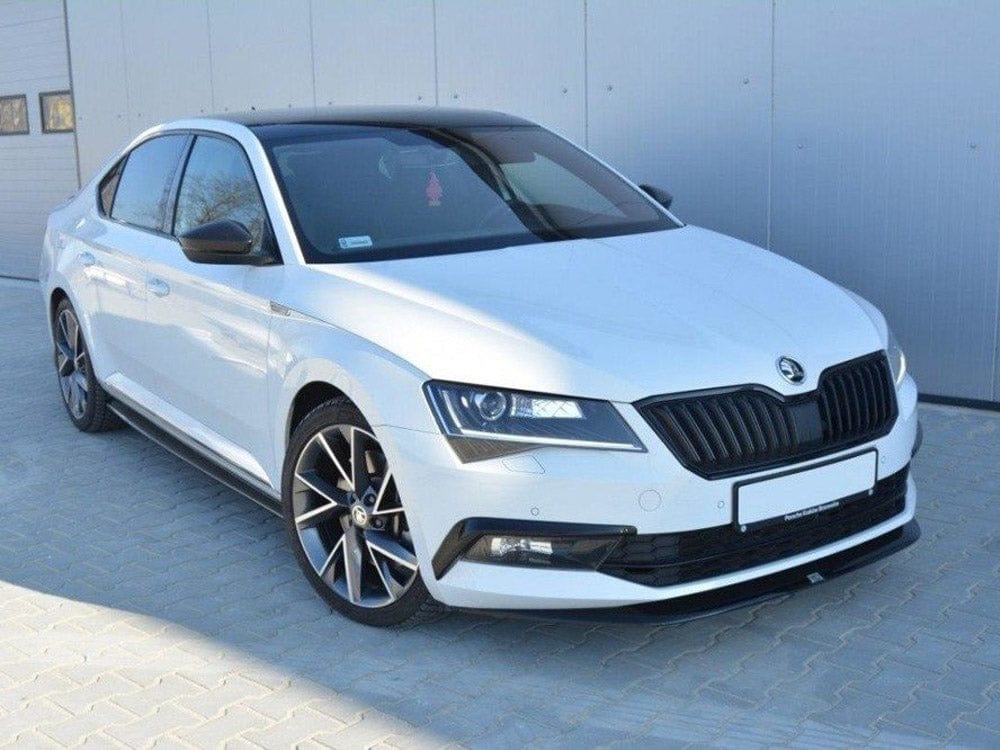 Maxton Design Gloss Black Side Skirts Diffusers Skoda Superb III Maxton Design SR
