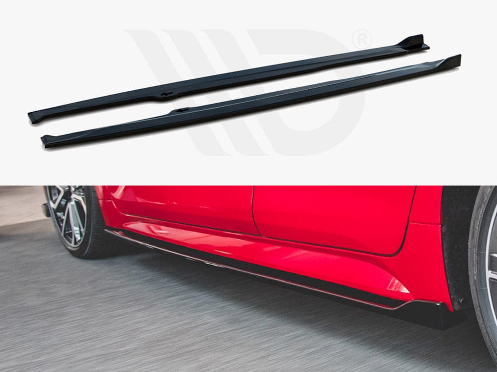 Maxton Design Gloss Black Side Skirts Diffusers Toyota Corolla MK12 Hatchback 2019- Maxton Design SR