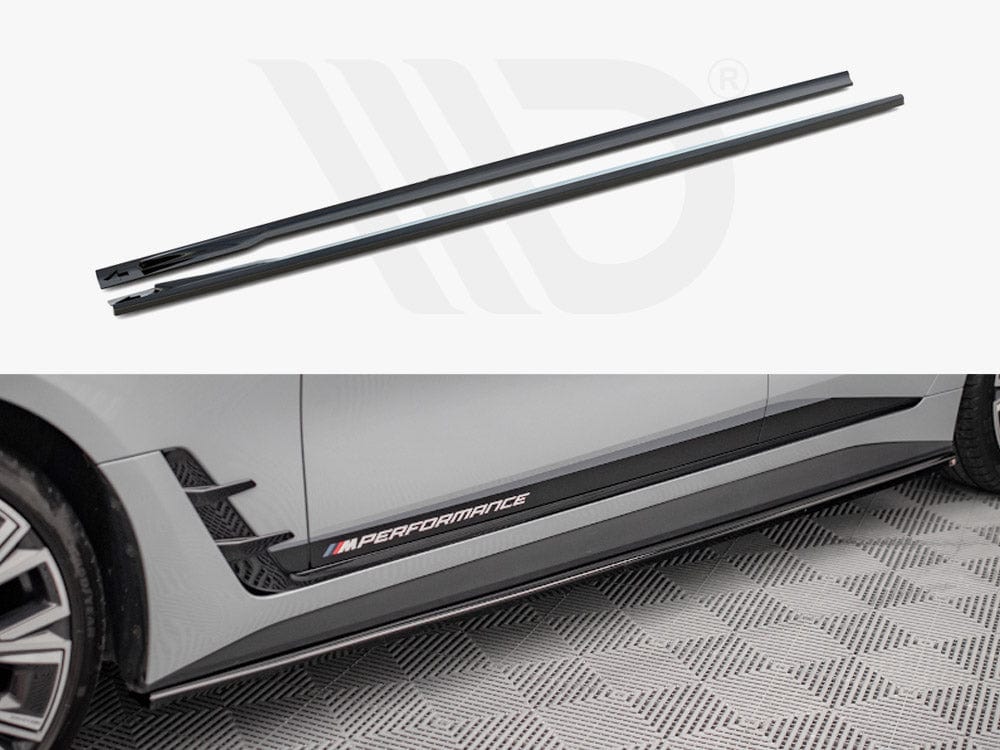 Maxton Design Gloss Black Side Skirts Diffusers V.1 BMW 4 Gran Coupe M-Pack G26 Maxton Design SR