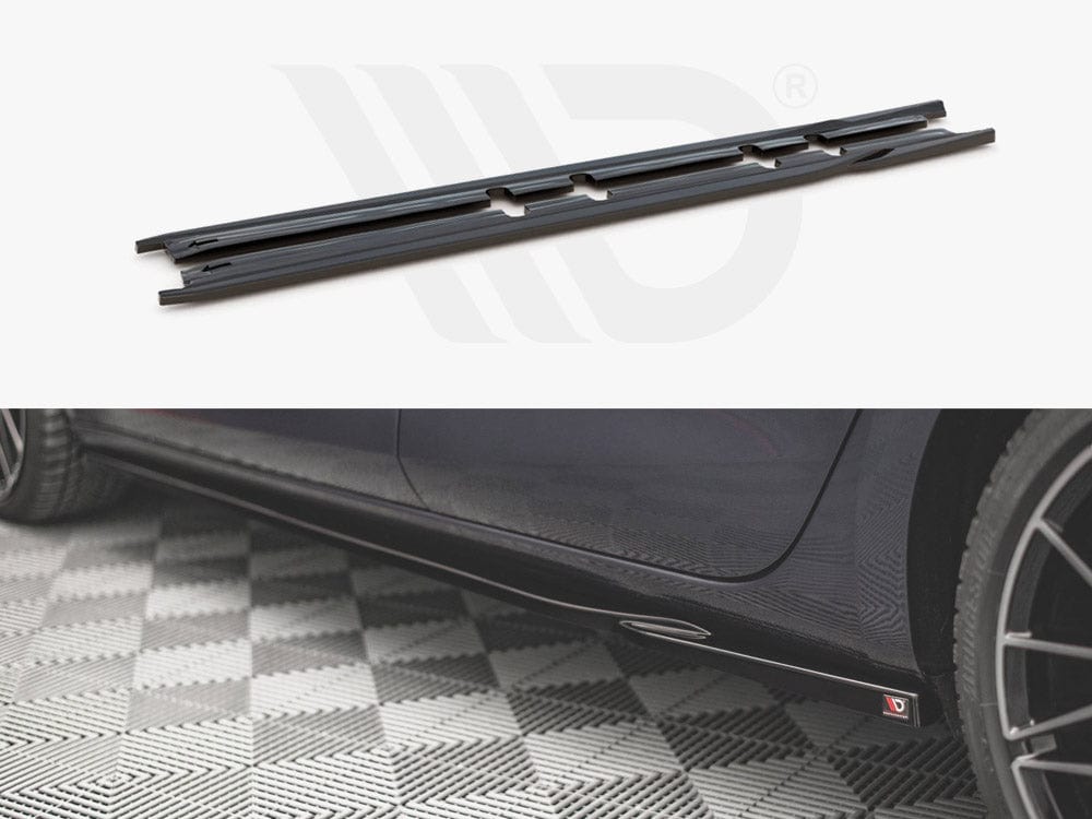 Maxton Design Gloss Black Side Skirts Diffusers V.1 Seat Leon FR Mk4 / Cupra Leon Maxton Design SR
