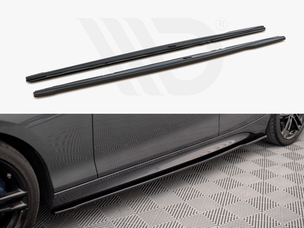 Maxton Design Gloss Black Side Skirts Diffusers V.2 BMW 1 F20 M135i / M140i / M-Pack Maxton Design SR