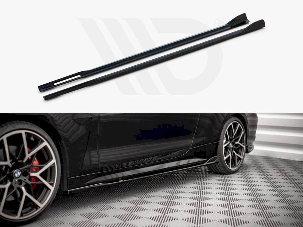 Maxton Design Gloss Black Side Skirts Diffusers V.2 Bmw 4 M-pack G22 2020- Maxton Design SR