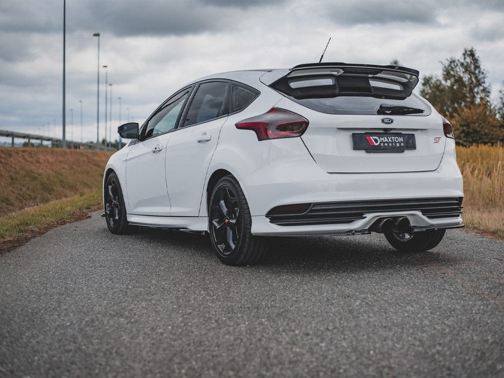 Maxton Design Gloss Black Side Skirts Diffusers V2 Ford Focus ST &amp; RS MK3 2015-2018 Maxton Design SR