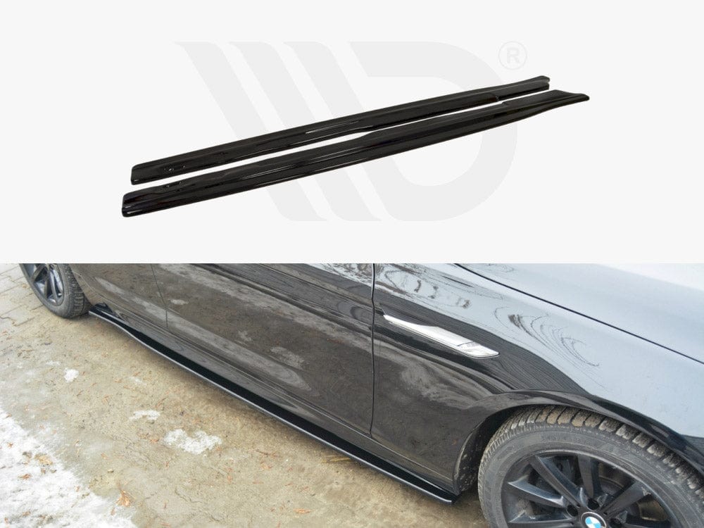 Maxton Design Gloss Black Side Skirts Splitters BMW 6 Gran Coupe M-Sport Maxton Design SR