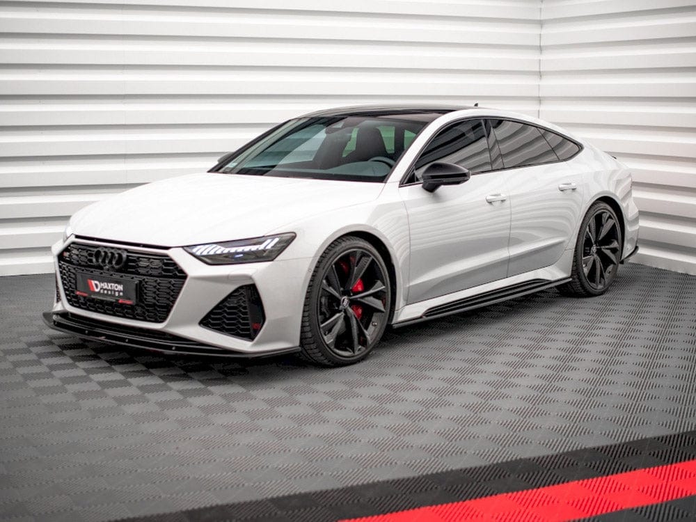 Maxton Design Gloss Black Side Skirts Splitters V2 Audi RS6 C8 / RS7 C8 2019- Maxton Design SR