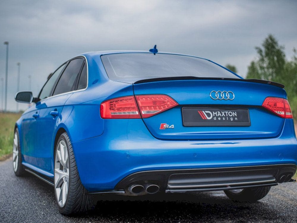 Maxton Design Gloss Black Spoiler CAP Audi A4 / A4 S-line B8 / B8 FL Sedan Maxton Design SR