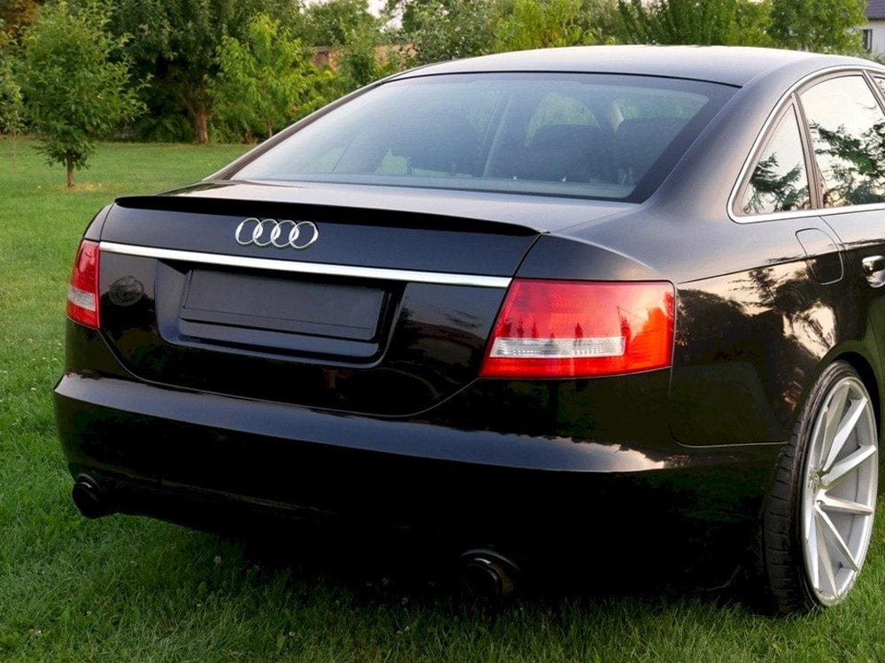Maxton Design Gloss Black Spoiler CAP Audi A6 C6 S-line Pre-facelift 2004-2008 Maxton Design SR