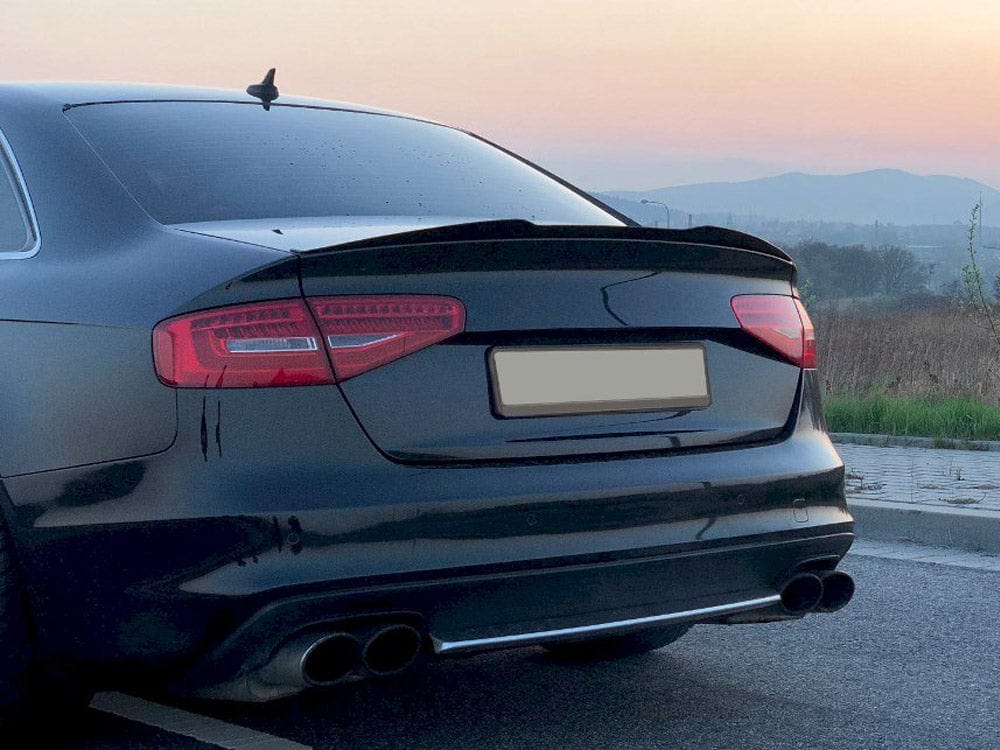 Maxton Design Gloss Black Spoiler CAP Audi S4 B8 Facelift 2012-UP Maxton Design SR