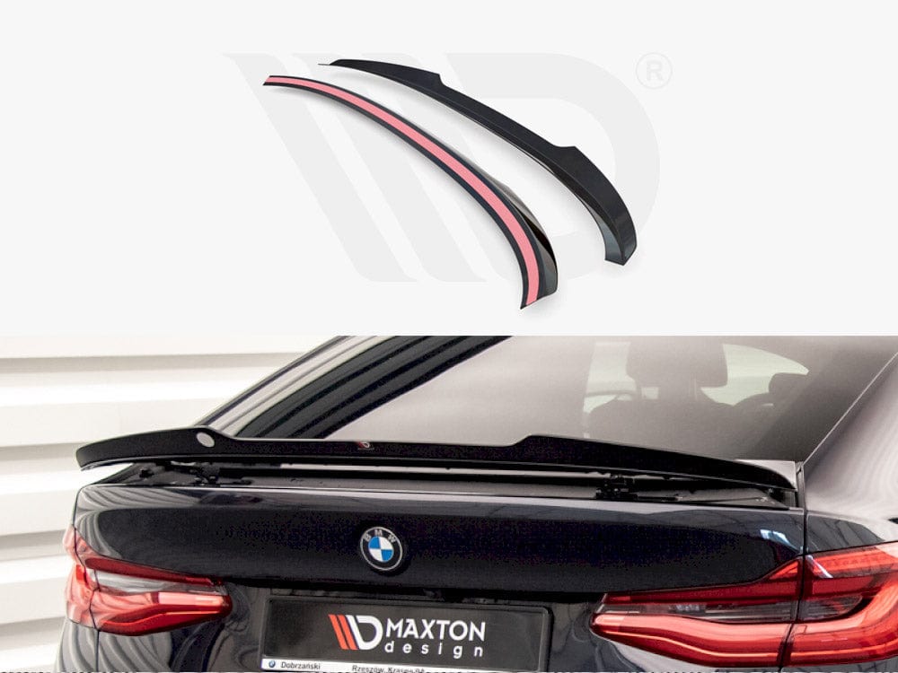 Maxton Design Gloss Black Spoiler CAP Bmw 6 GT G32 M-pack 2017- Maxton Design SR