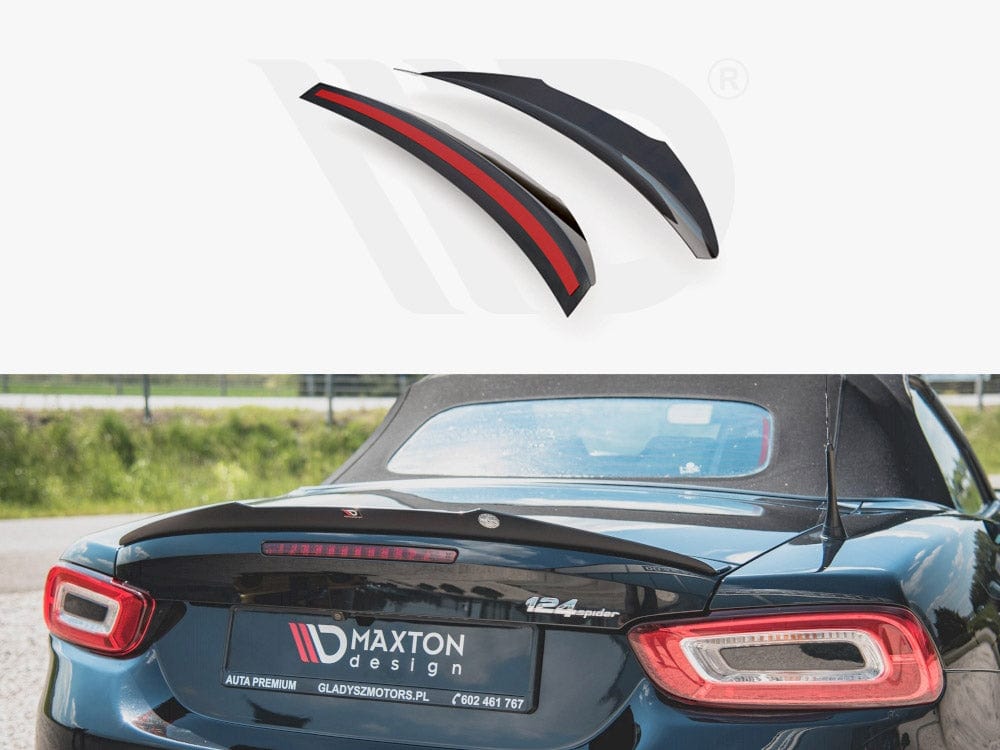 Maxton Design Gloss Black Spoiler CAP Fiat 124 Spider Abarth 2017- Maxton Design SR