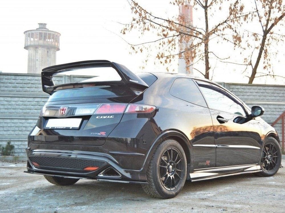 Maxton Design Gloss Black Spoiler CAP Honda Civic VIII Type R - Mugen Spoiler Maxton Design SR
