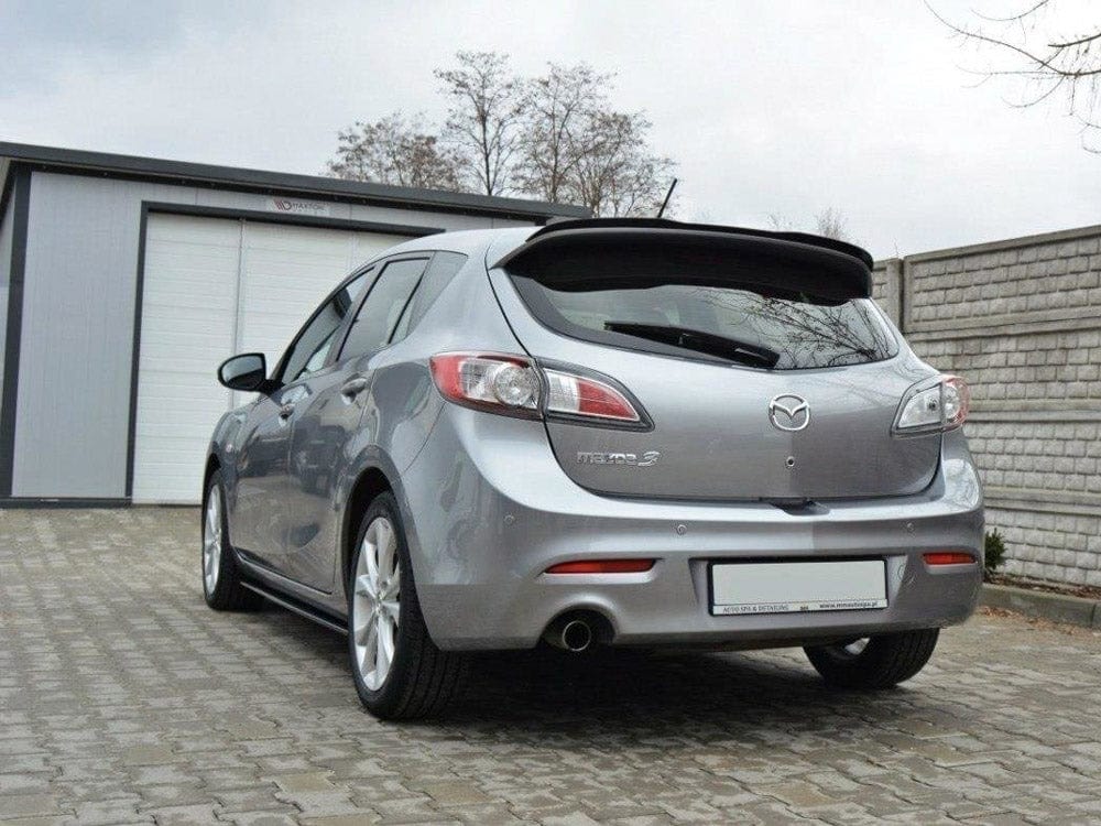 Maxton Design Gloss Black Spoiler CAP Mazda 3 MK2 Sport (Preface) Maxton Design SR