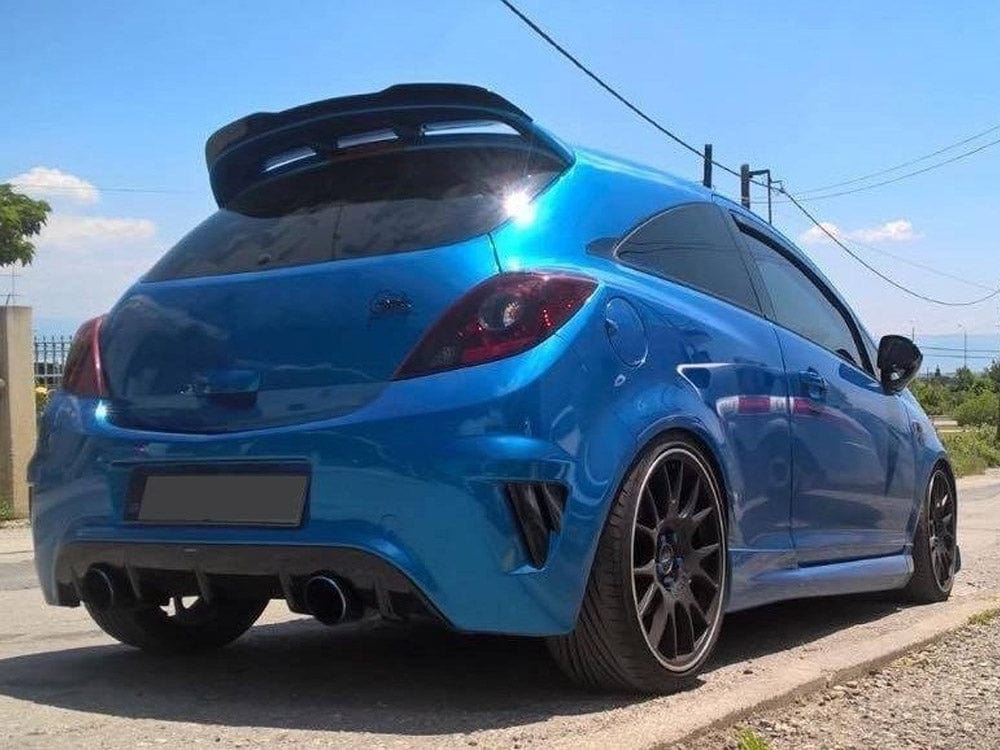 Maxton Design Gloss Black Spoiler CAP Opel Corsa E OPC / VXR Maxton Design SR