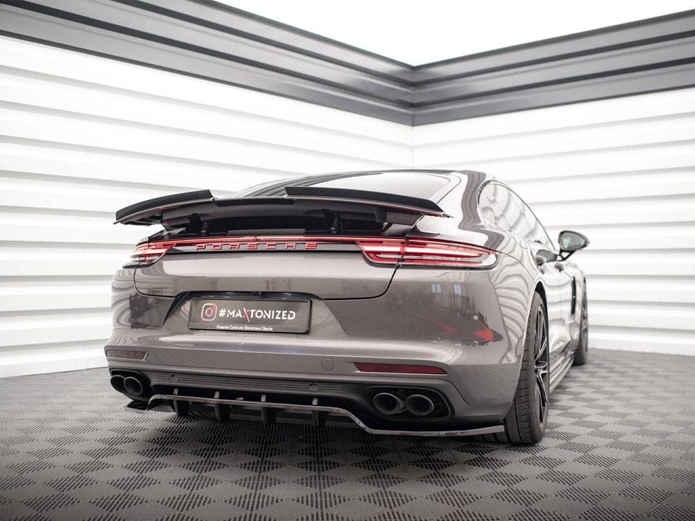 Maxton Design Gloss Black Spoiler CAP Porsche Panamera GTS / Panamera E-Hybrid 971 Maxton Design SR