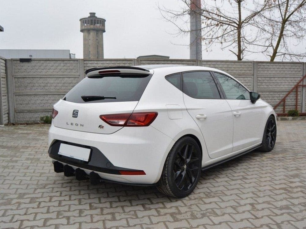 Maxton Design Gloss Black Spoiler CAP Seat Leon III FR Maxton Design SR