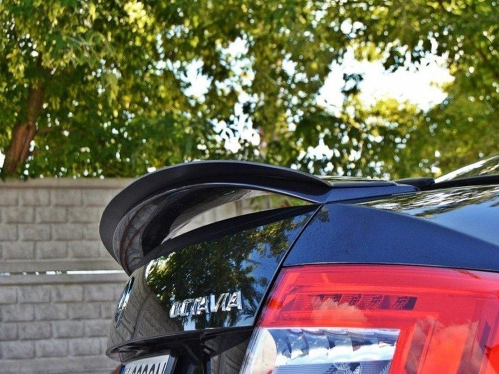 Maxton Design Gloss Black Spoiler CAP Skoda Octavia VRS MK3/ MK3.5 Hatchback Maxton Design SR